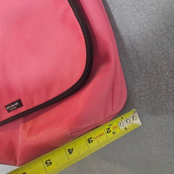 Kate Spade Nylon Messenger Bag Pink Computer Laptop Crossbody Utility Purse - Picture 9 of 10